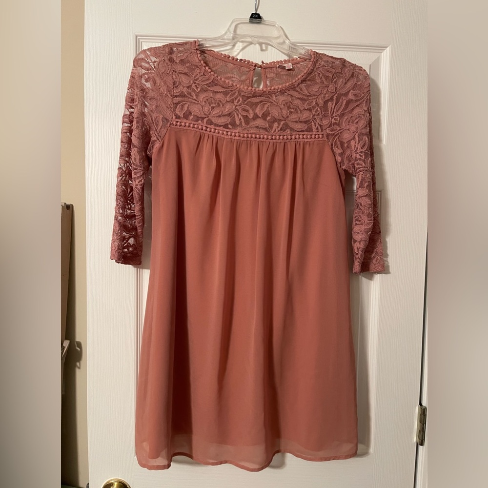Blush pink AUW dress